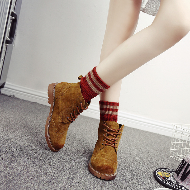 1460 brush off leather ankle boots