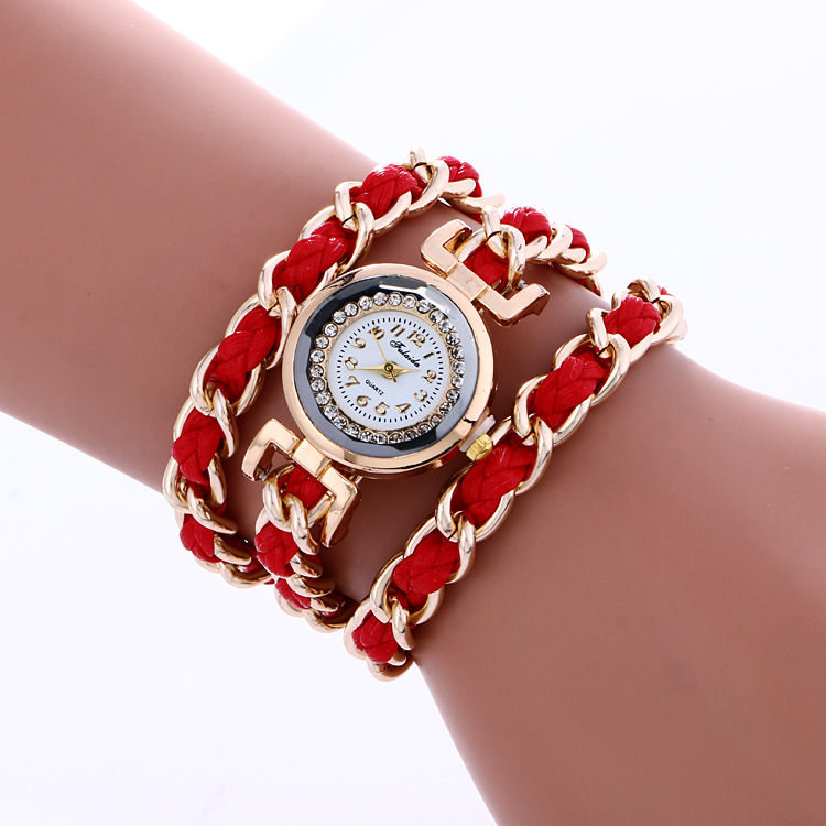 Bohemia Style Woven Alloy Chain Watch on Luulla